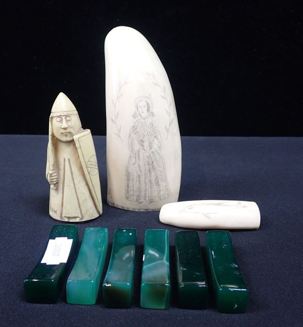 A SCRIMSHAW TOOTH