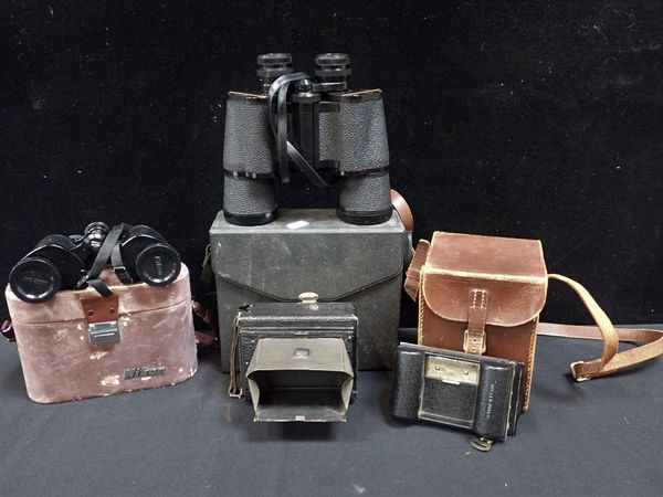 A HOUGHTON BUTCHER ENSIGN FOLDING CAMERA