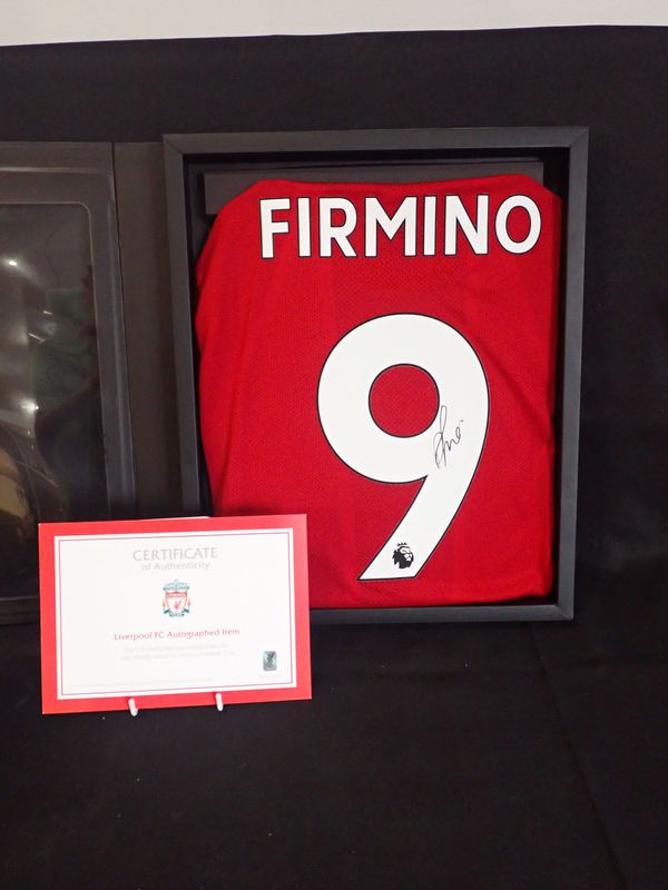 A LIVERPOOL SHIRT SIGNED BY ROBERTO FIRMINO