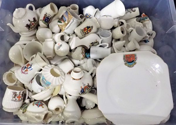 A LARGE QUANTITY OF CRESTED CHINA