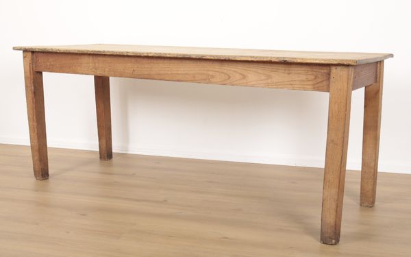 A PINE FARMHOUSE REFECTORY TABLE