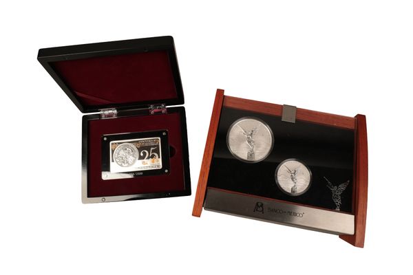 BANCO de MEXICO: A 2021 SILVER PROOF ONZAS TWO-COIN SET