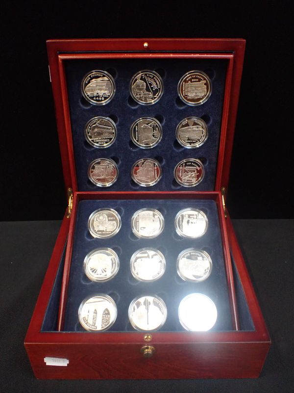 CHANNEL ISLANDS 'GOLDEN AGE OF STEAM' SILVER £5 PROOF SET