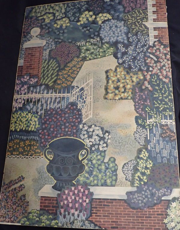 A 20TH CENTURY PRINTED PAPER PANEL,