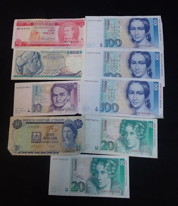 A QUANTITY OF BANK NOTES