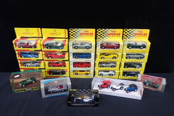 A COLLECTION OF DIE CAST MODEL VEHICLES