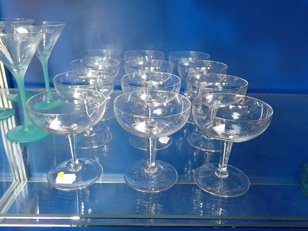 A SET OF TWELVE CHAMPAGNE COUPES