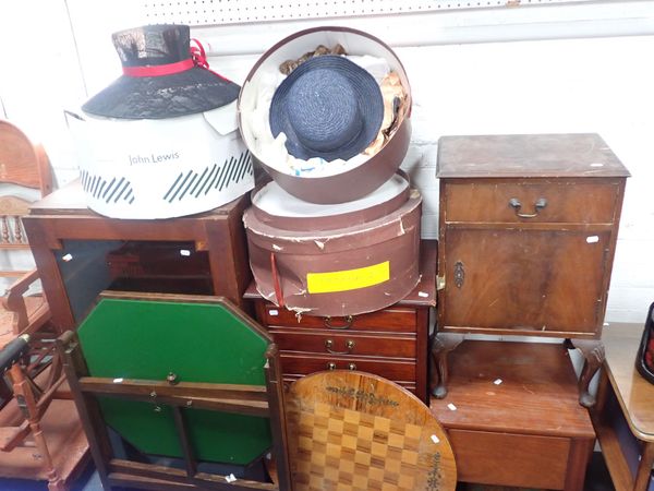 AN EDWARDIAN MAHOGANY MUSIC CABINET