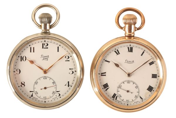 LIMIT: A GENTLEMAN'S GOLD-PLATED OPEN FACE POCKET WATCH