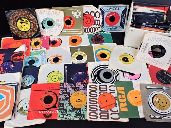 A COLLECTION OF 45RPM SINGLE RECORDS