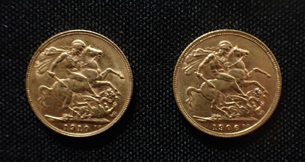 A 1906 EDWARD VII GOLD SOVEREIGN