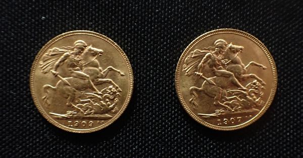 A 1907 EDWARD VII GOLD SOVEREIGN