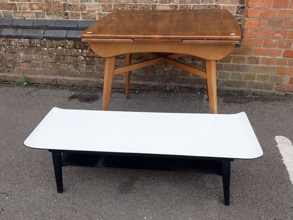 A 1950s FORMICA-TOPPED COFFEE TABLE