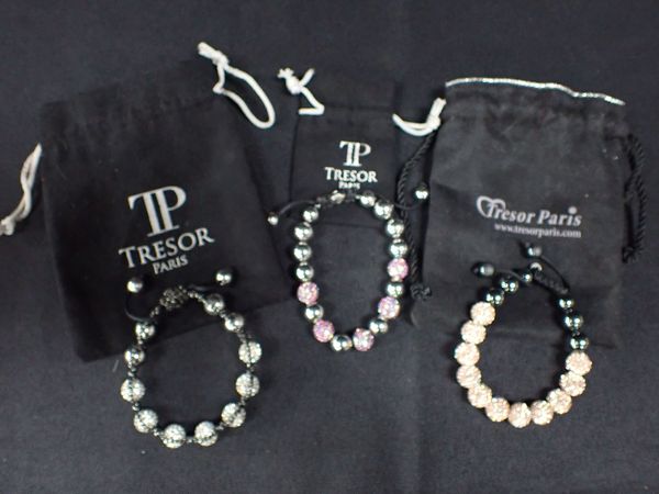 TRESOR, PARIS; THREE BRACELETS