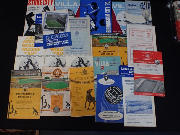 THIRTY-FOUR MIDLANDS FOOTBALL PROGRAMMES