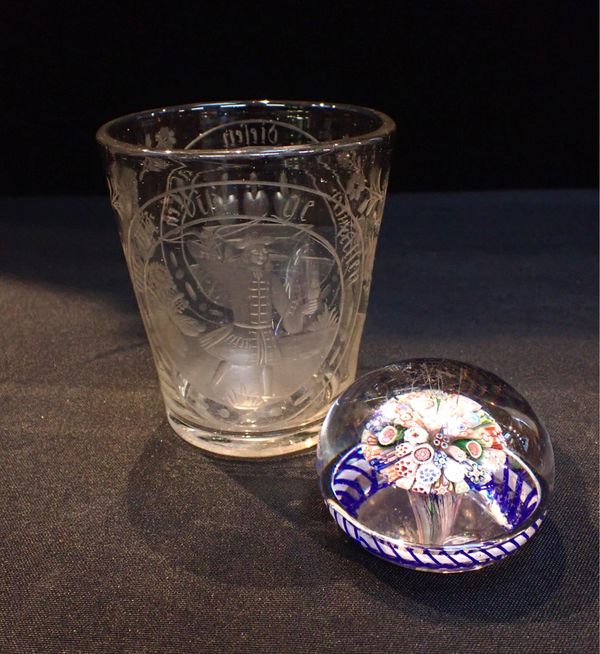 A GERMAN ENGRAVED GLASS