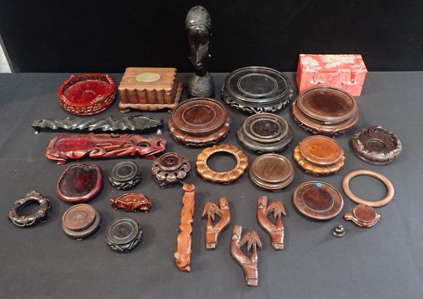 A COLLECTION OF HARDWOOD STANDS