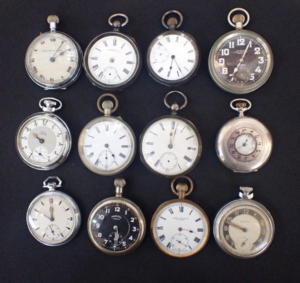 R. STEWART, AYR: A SILVER-CASED WATCH