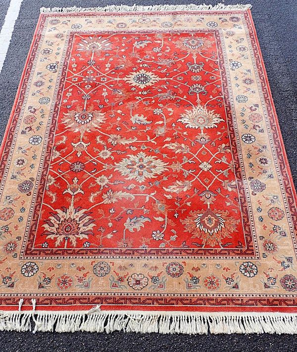 A ROYAL KESHAN MACHINE MADE RUG