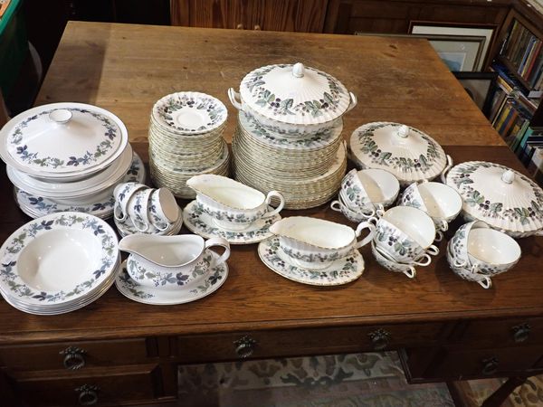 A ROYAL WORCESTER 'LAVINIA' PART DINNER SERVICE