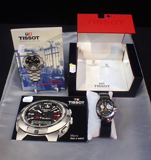 A TISSOT 'OFFICIAL TIMEKEEPER WORLD CHAMPOINSHIPS' CHRONOGRAPH  WRISTWATCH