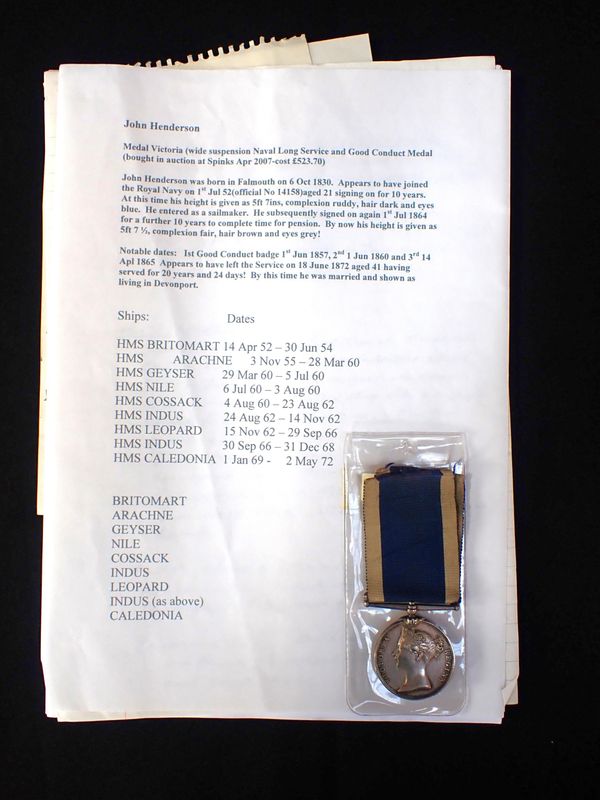 ROYAL NAVAL LONG SERVICE AND GOOD CONDUCT MEDAL