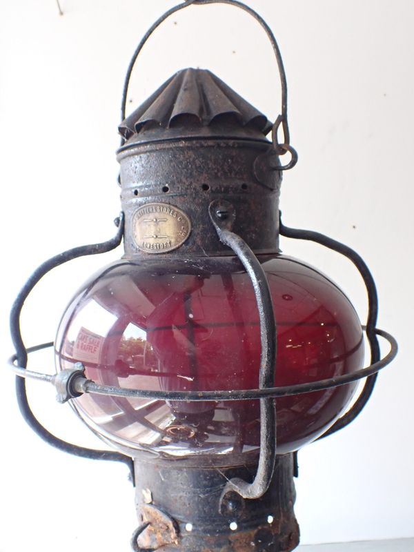 A SHIP'S PORT LAMP BY STEAM DRIFTERS STORES Co Ltd, LOWESTOFT