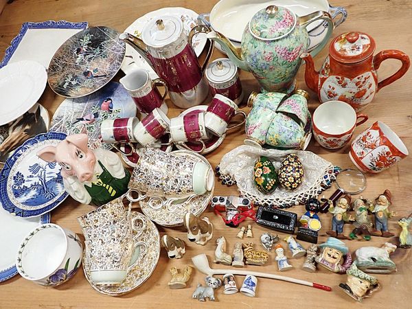 AN EMPIRE CHINA 'LILAC TIME' CHINTZ WARE PART COFFEE SET