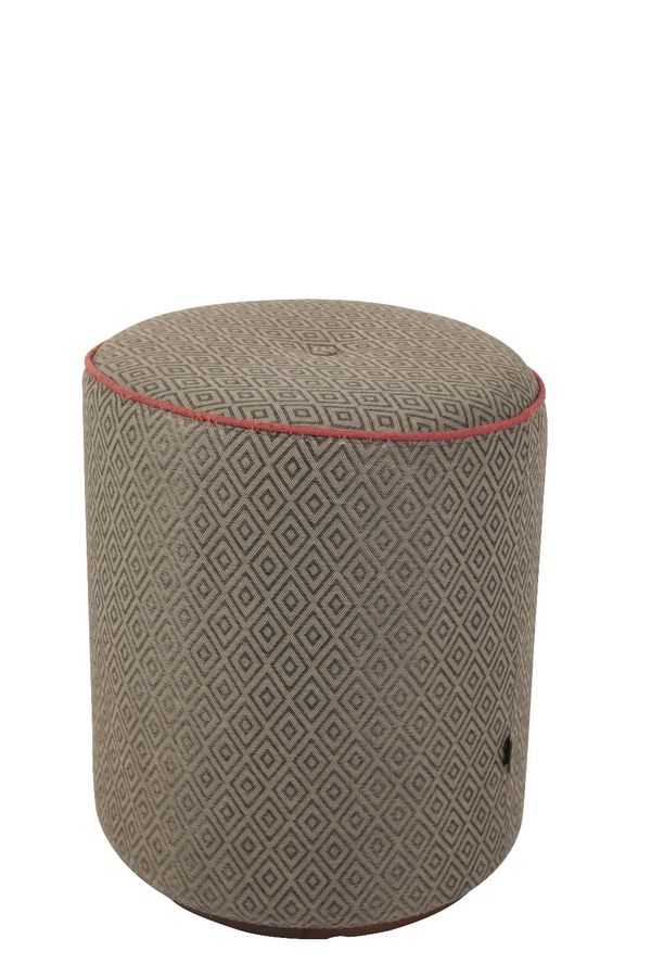 CYLINDRICAL OUTDOOR STOOL BY COCO WOLF FOR THE DEVONSHIRE CLUB
