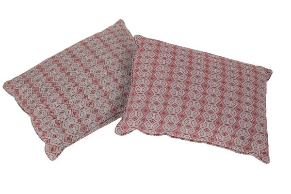 PAIR OF LONG CUSHIONS DESIGNED BY NATTIER