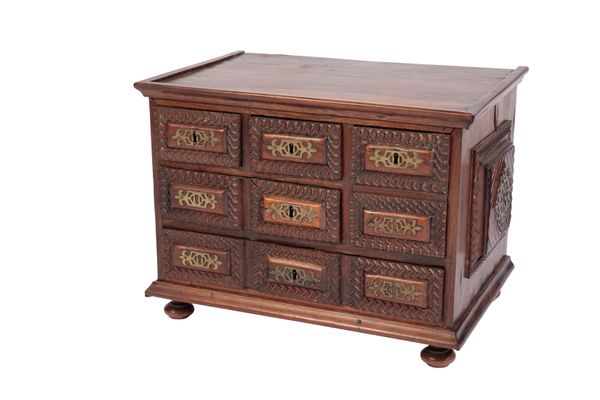 A PORTUGUESE COLONIAL COROMANDEL TABLE CABINET,