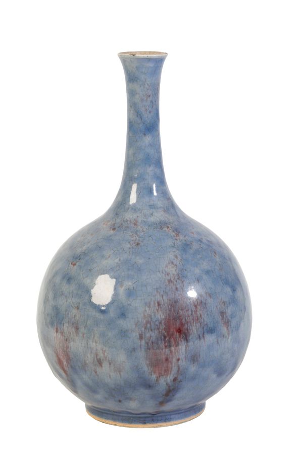 RARE FLAMBE-GLAZE 'OX-BLADDER' VASE, KANGXI PERIOD