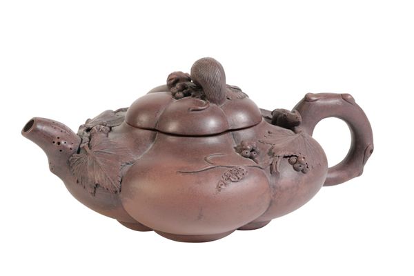 YIXING MELON FORM TEAPOT, REPUBLIC PERIOD