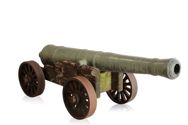 A RARE CHINESE BRONZE CANNON, QIANLONG, DATED 1789