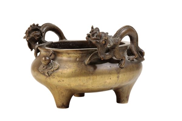 BRONZE 'DRAGON' CENSER, QING DYNASTY, 18TH CENTURY