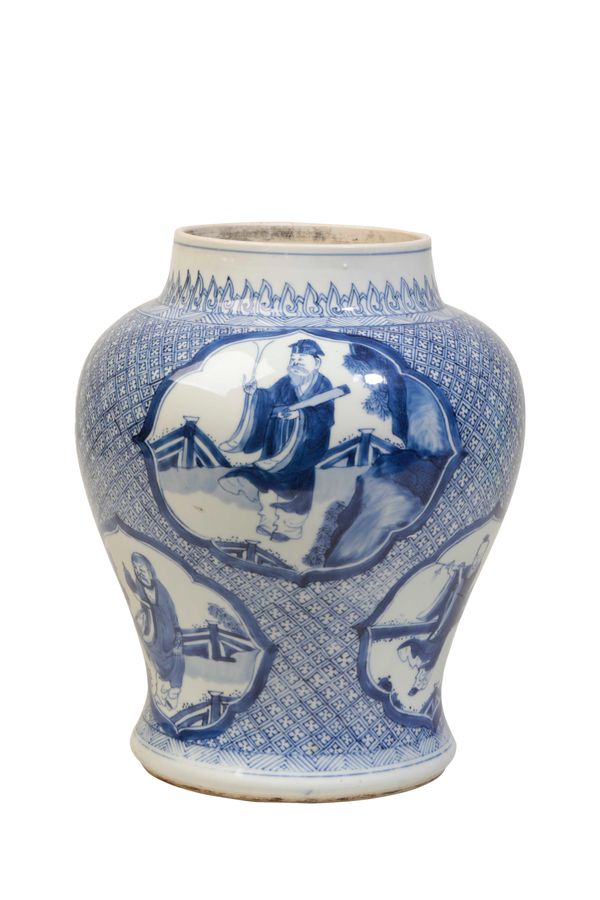 BLUE AND WHITE MEIPING, KANGXI PERIOD