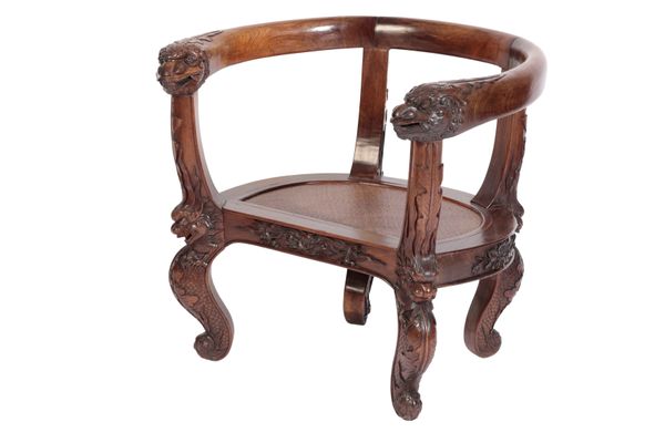 RARE HUANGHUALI LOW ARMCHAIR, 17TH / 18TH CENTURY