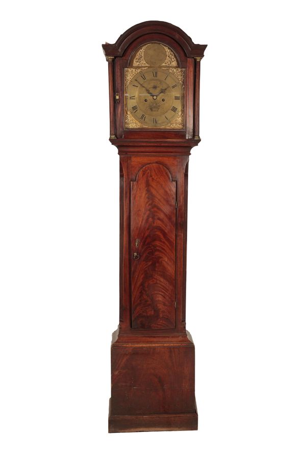 A GEORGE III MAHOGANY LONGCASE CLOCK