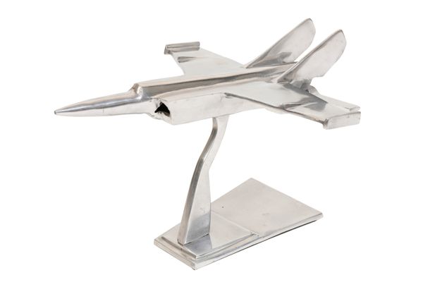 CHROME JET FIGHTER DESK ORNAMENT