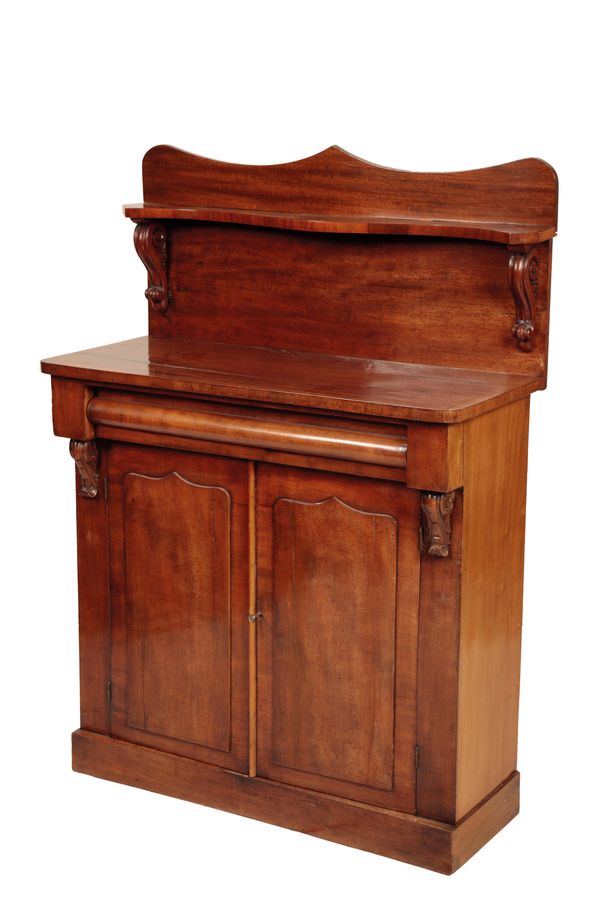 A VICTORIAN MAHOGANY CHIFFONIER,