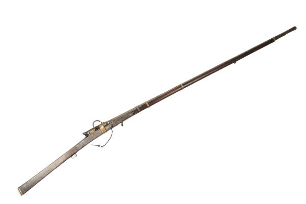 TIBETAN MILITIA - MATCHLOCK LONG-MUSKET circa 19th century