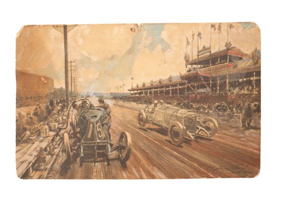 F. GORDON-CROSBY - FRENCH GRAND PRIX LYON 1914