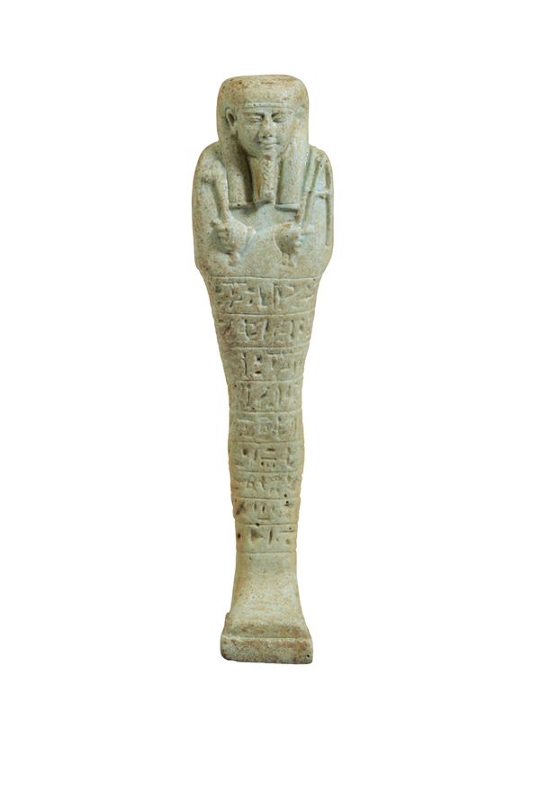 CARVED EGYPTIAN FIGURE OF A PHARAOH, 2ND-3RD CENTURY BC