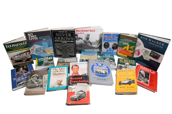 COLLECTION OF MOTORING BOOKS AND BIOGRAPHIES