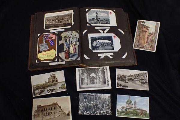 ALBUM OF WWII AND LATER ITALIAN POSTCARDS