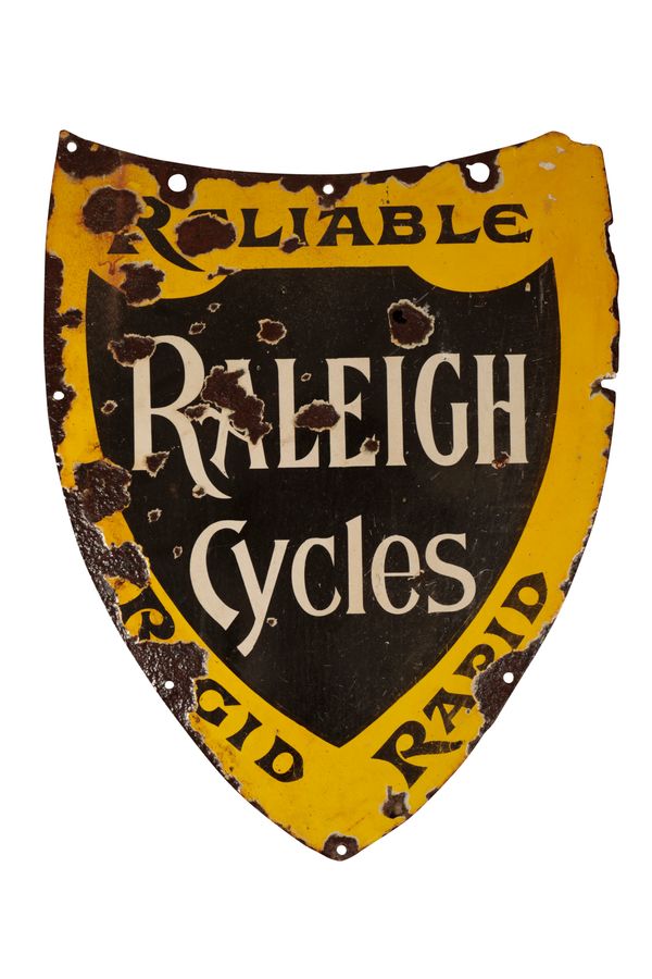 ORIGINAL RALEIGH CYCLES ENAMEL SIGN