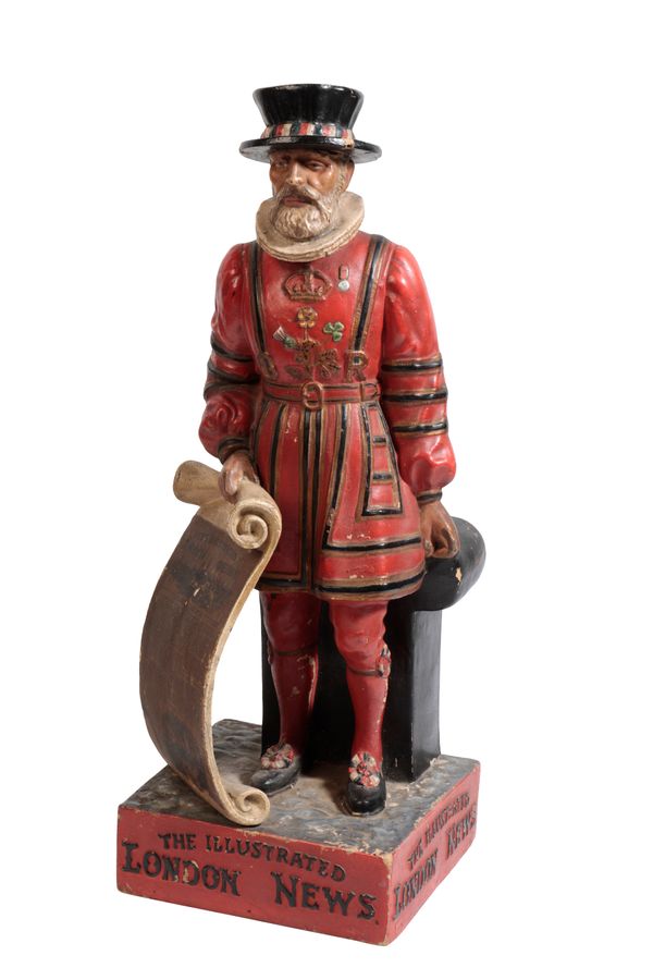 BEEFEATER ADVERTISING FIGURE BY PYTRAM LIMITED FOR THE ILLUSTRATED LONDON NEWS