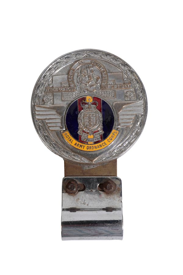 ROYAL ARMY ORDINANCE CORPS CAR BADGE