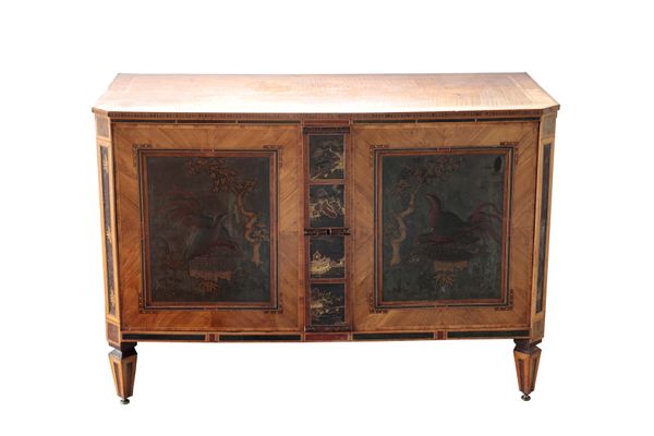 A DUTCH SATINWOOD COMMODE