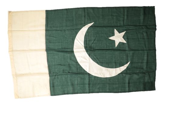 TWO PAKISTAN NATIONAL FLAGS